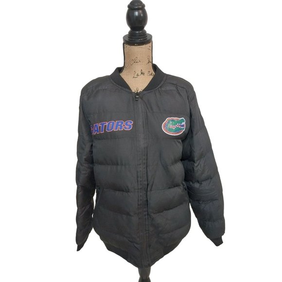 Women's Florida Gator's Black Puffer Jacket " Murphy" NCAA Sz S/M - Picture 3 of 16